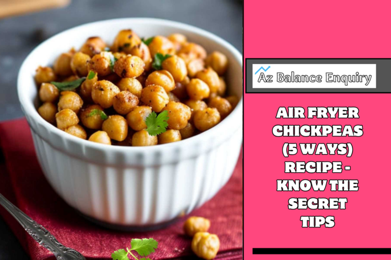 Air Fryer Chickpeas (5 Ways) Recipe - Know the Secret Tips